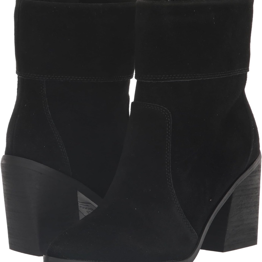 Blondo Suede Black Ankle Boots